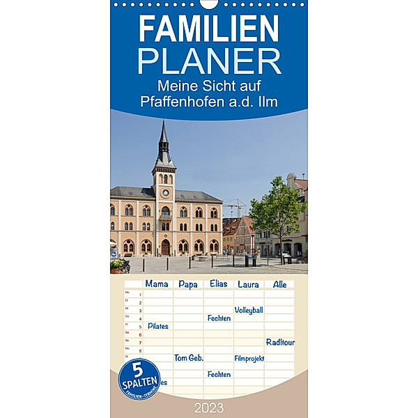 Familienplaner Meine Sicht auf Pfaffenhofen (Wandkalender 2023 , 21 cm x 45 cm, hoch), Klaus Faltin
