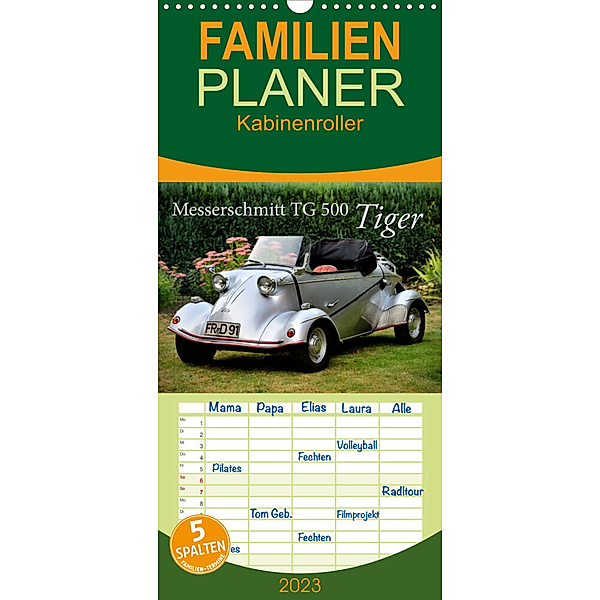 Familienplaner Messerschmitt TG 500 Tiger (Wandkalender 2023 , 21 cm x 45 cm, hoch), Ingo Laue