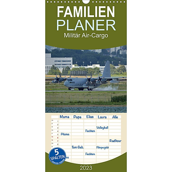 Familienplaner Militär Air-Cargo (Wandkalender 2023 , 21 cm x 45 cm, hoch), TomTom