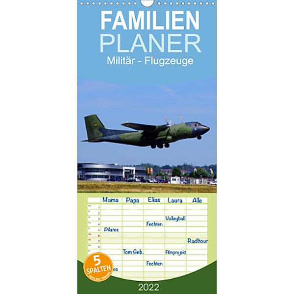 Familienplaner Militär - Flugzeuge (Wandkalender 2022 , 21 cm x 45 cm, hoch), Thomas Heilscher