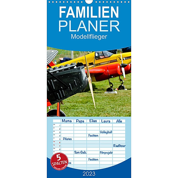 Familienplaner Modellflieger (Wandkalender 2023 , 21 cm x 45 cm, hoch), Bernd Selig