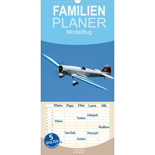 Familienplaner Modellflugkalender 2022 (Wandkalender 2022 , 21 cm x 45 cm, hoch), Gabriele Kislat