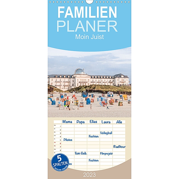 Familienplaner Moin Juist (Wandkalender 2023 , 21 cm x 45 cm, hoch), Dietmar Scherf