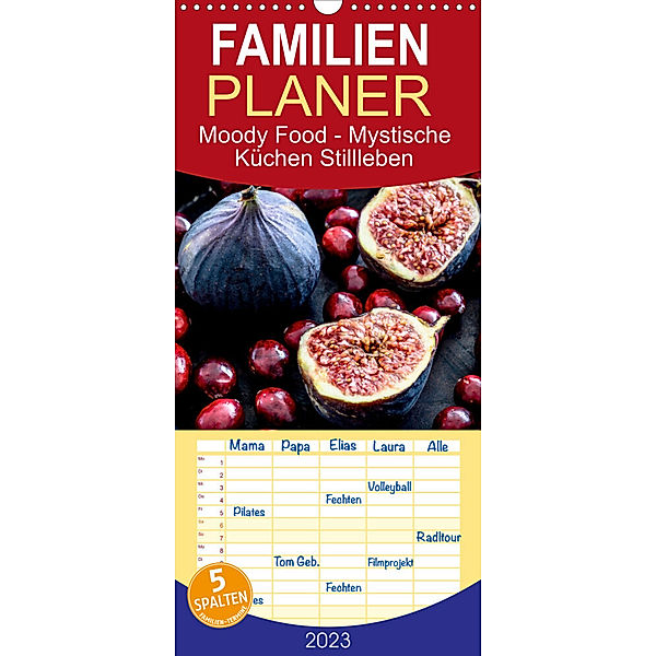 Familienplaner Moody Food - Mystische Küchen Stillleben (Wandkalender 2023 , 21 cm x 45 cm, hoch), Dieter Meyer