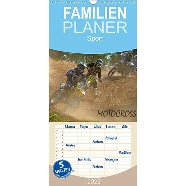 Familienplaner Motocross (Wandkalender 2022 , 21 cm x 45 cm, hoch), Jochen Dietrich