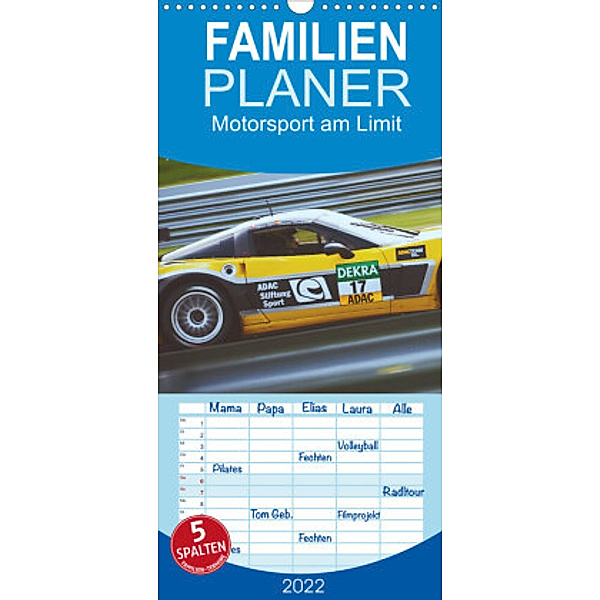 Familienplaner Motorsport am Limit 2022 (Wandkalender 2022 , 21 cm x 45 cm, hoch), Photography PM