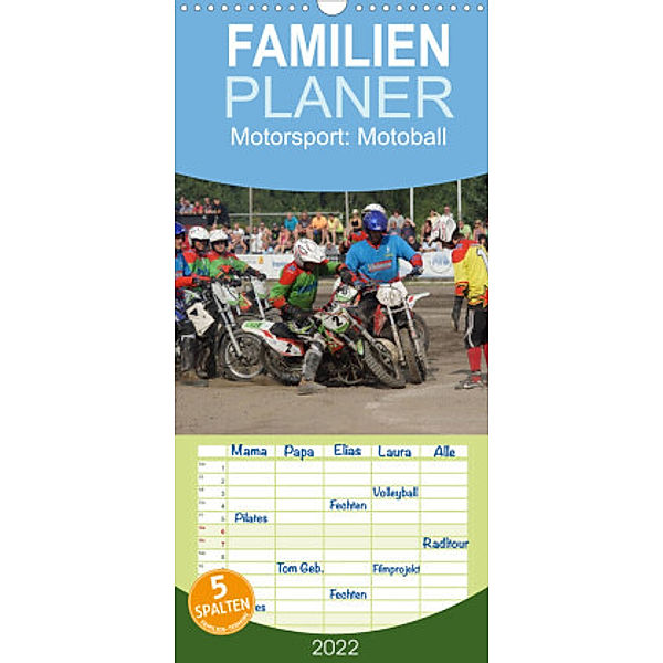 Familienplaner Motorsport: Motoball (Wandkalender 2022 , 21 cm x 45 cm, hoch), Foto Heimar