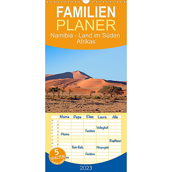 Familienplaner Namibia - Land im Süden Afrikas (Wandkalender 2023 , 21 cm x 45 cm, hoch), Harry Müller