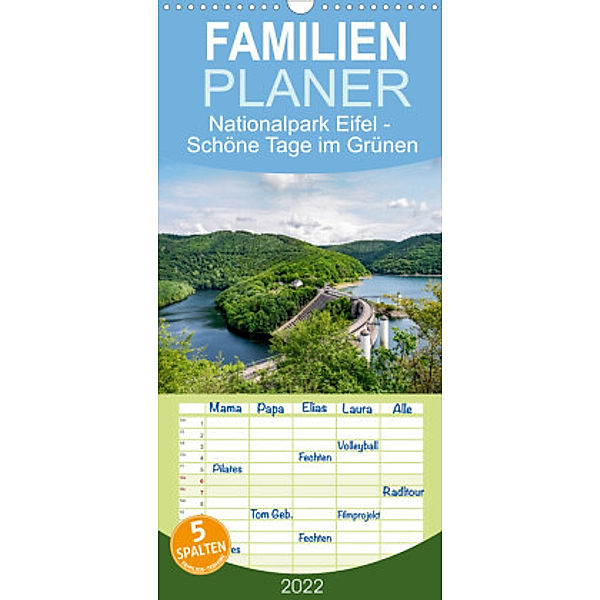 Familienplaner Nationalpark Eifel - Schöne Tage im Grünen (Wandkalender 2022 , 21 cm x 45 cm, hoch), Tobias Brandt