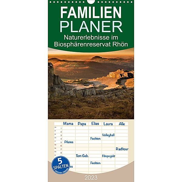 Familienplaner Naturerlebnis im Biosphärenreservat Rhön (Wandkalender 2023 , 21 cm x 45 cm, hoch), Manfred Hempe