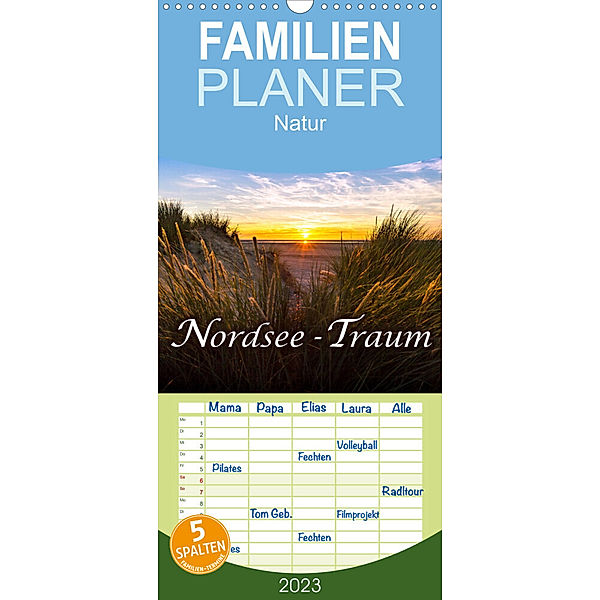 Familienplaner Nordsee - Traum (Wandkalender 2023 , 21 cm x 45 cm, hoch), Andrea Dreegmeyer