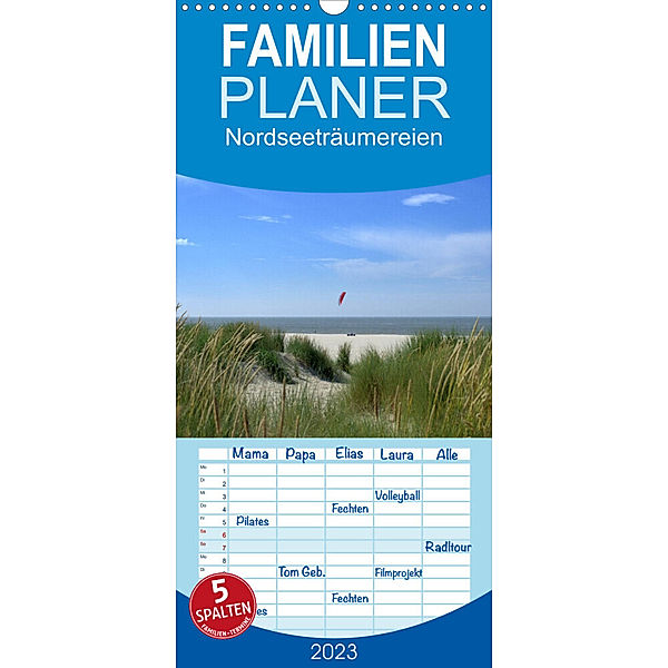 Familienplaner Nordseeträumereien (Wandkalender 2023 , 21 cm x 45 cm, hoch), Susanne Herppich