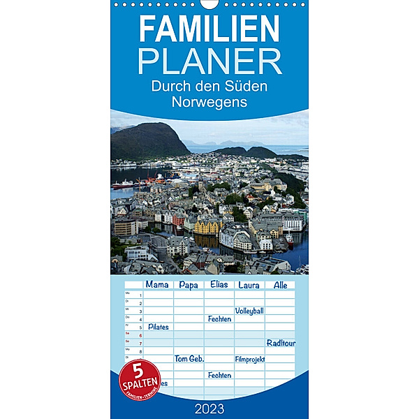 Familienplaner Norwegen 2023 (Wandkalender 2023 , 21 cm x 45 cm, hoch), Beate Bussenius