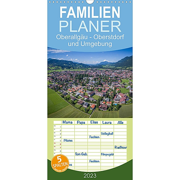 Familienplaner Oberallgäu - Oberstdorf und Umgebung (Wandkalender 2023 , 21 cm x 45 cm, hoch), Stefan Mosert
