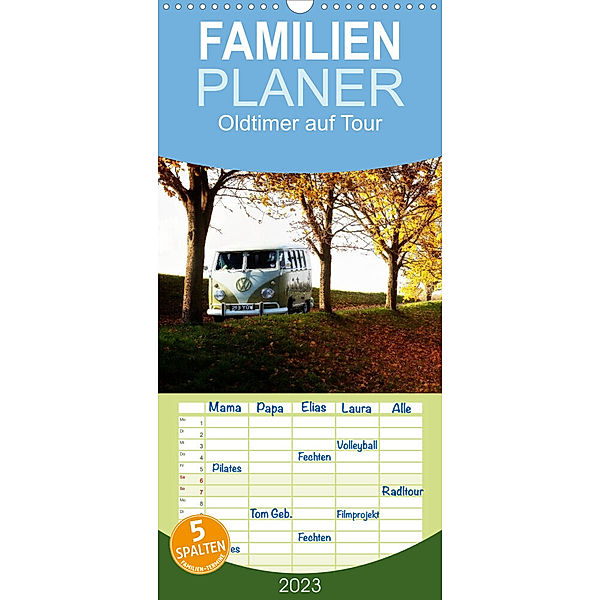 Familienplaner Oldtimer auf Tour (Wandkalender 2023 , 21 cm x 45 cm, hoch), Heribert Adams   foto-you.de