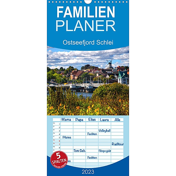 Familienplaner Ostseefjord Schlei (Wandkalender 2023 , 21 cm x 45 cm, hoch), Ute Jackisch