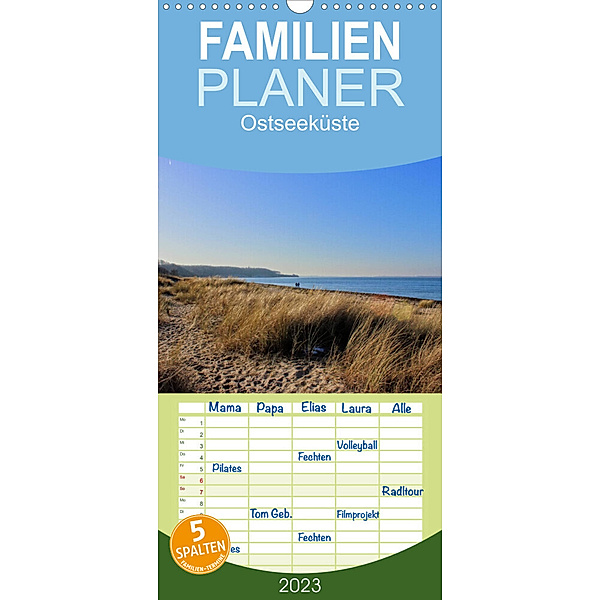 Familienplaner Ostseeküste (Wandkalender 2023 , 21 cm x 45 cm, hoch), Ralf Thomsen