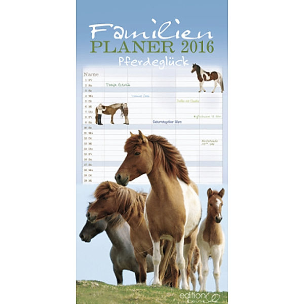 Familienplaner Pferdeglück 2016