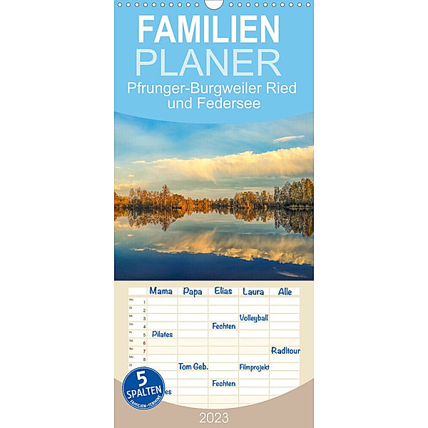 Familienplaner Pfrunger-Burgweiler Ried und Federsee (Wandkalender 2023 , 21 cm x 45 cm, hoch), Christine Horn