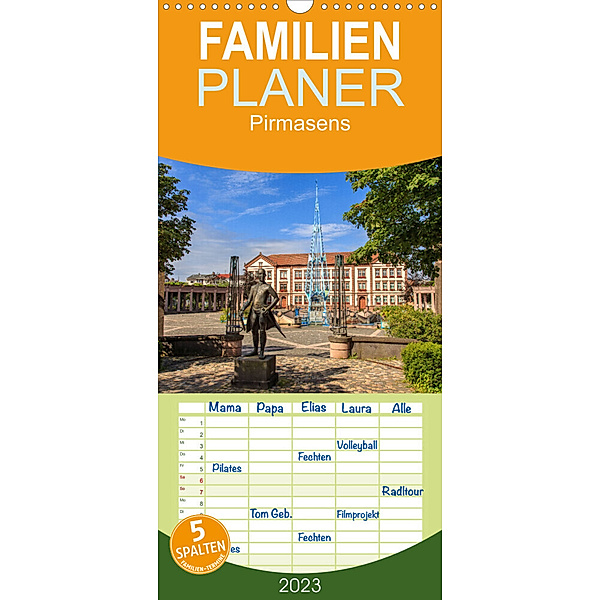 Familienplaner Pirmasens (Wandkalender 2023 , 21 cm x 45 cm, hoch), Andreas Jordan