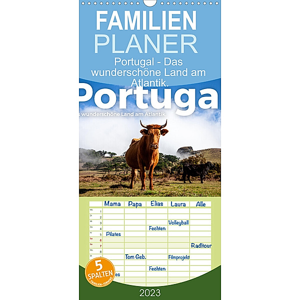 Familienplaner Portugal - Das wunderschöne Land am Atlantik. (Wandkalender 2023 , 21 cm x 45 cm, hoch), M. Scott