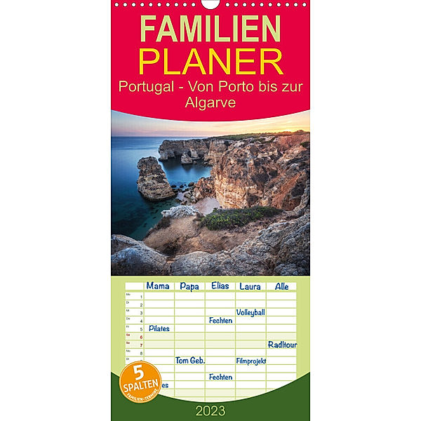 Familienplaner Portugal - Von Porto bis zur Algarve (Wandkalender 2023 , 21 cm x 45 cm, hoch), Jean Claude Castor I 030mm-photography