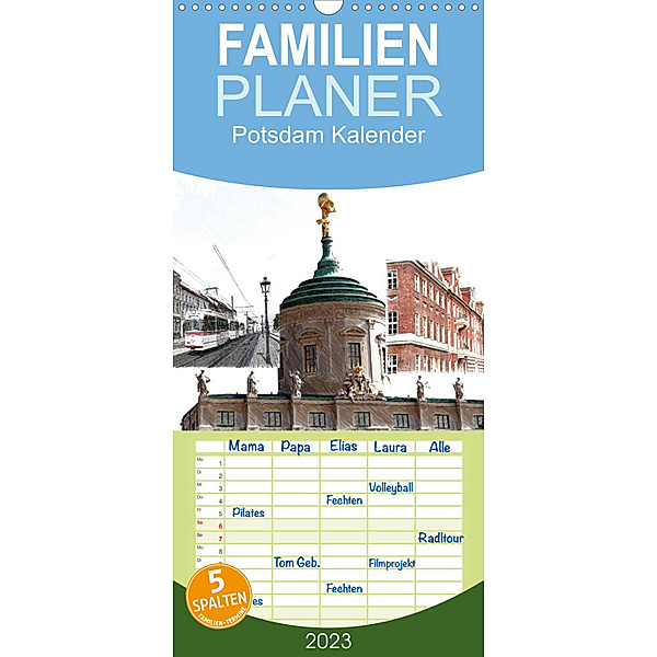 Familienplaner Potsdam Kalender (Wandkalender 2023 , 21 cm x 45 cm, hoch), Bernd Witkowski