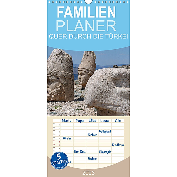Familienplaner QUER DURCH DIE TÜRKEI (Wandkalender 2023 , 21 cm x 45 cm, hoch), Steffen Schellhorn
