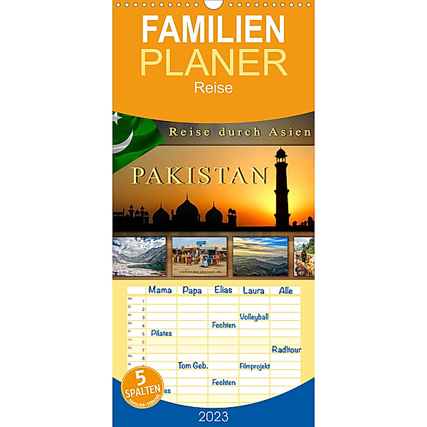 Familienplaner Reise durch Asien - Pakistan (Wandkalender 2023 , 21 cm x 45 cm, hoch), Peter Roder