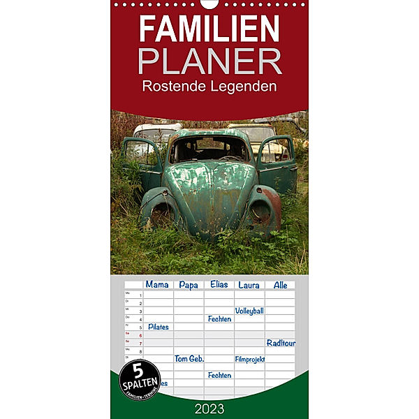 Familienplaner Rostende Legenden (Wandkalender 2023 , 21 cm x 45 cm, hoch), Martin Bittner