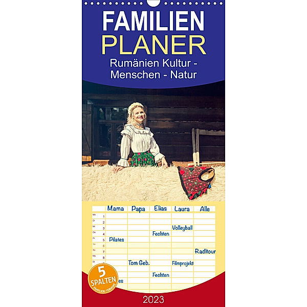 Familienplaner Rumänien Kultur - Menschen - Natur (Wandkalender 2023 , 21 cm x 45 cm, hoch), Ruth und Jürgen Haberhauer