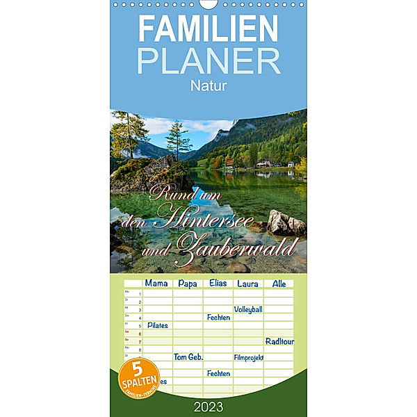 Familienplaner Rund um den Hintersee und Zauberwald (Wandkalender 2023 , 21 cm x 45 cm, hoch), Dieter-M. Wilczek