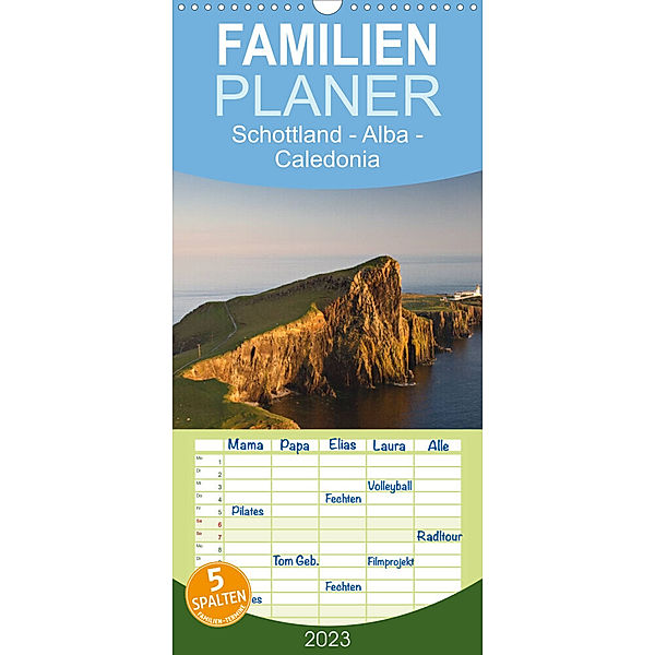 Familienplaner Schottland - Alba - Caledonia (Wandkalender 2023 , 21 cm x 45 cm, hoch), Juergen Schonnop