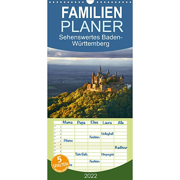 Familienplaner Sehenswertes Baden-Württemberg (Wandkalender 2022 , 21 cm x 45 cm, hoch), Ulrike Leinemann, www.ul-foto.com