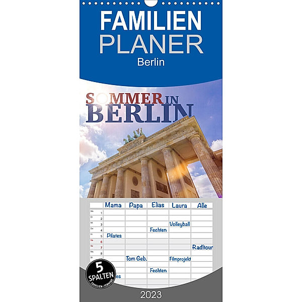 Familienplaner SOMMER IN BERLIN (Wandkalender 2023 , 21 cm x 45 cm, hoch), Falko Seidel