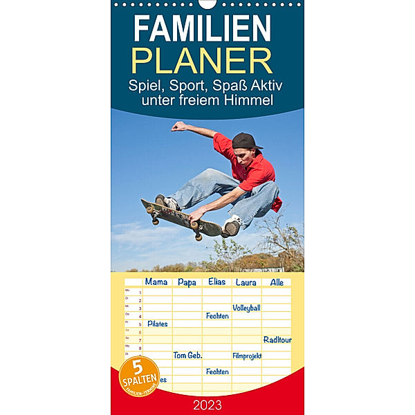 Familienplaner Spiel, Sport, Spass Aktiv unter freiem Himmel (Wandkalender 2023 , 21 cm x 45 cm, hoch), Siegfried Kuttig