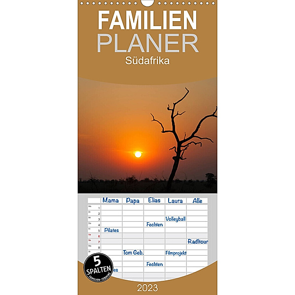 Familienplaner Südafrika (Wandkalender 2023 , 21 cm x 45 cm, hoch), Frauke Scholz
