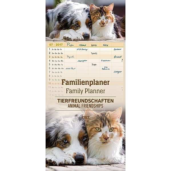 Familienplaner Tierfreundschaften 2017