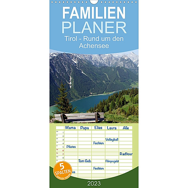 Familienplaner Tirol - Rund um den Achensee (Wandkalender 2023 , 21 cm x 45 cm, hoch), Susan Michel