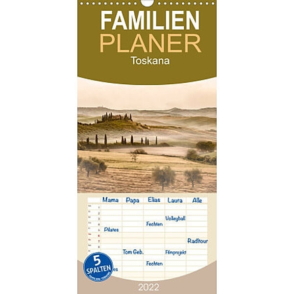 Familienplaner Toskana 2022 (Wandkalender 2022 , 21 cm x 45 cm, hoch), Danyel Kassner