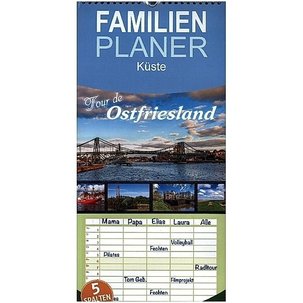 Familienplaner Tour de Ostfriesland (Wandkalender 2023 , 21 cm x 45 cm, hoch), Andrea Dreegmeyer