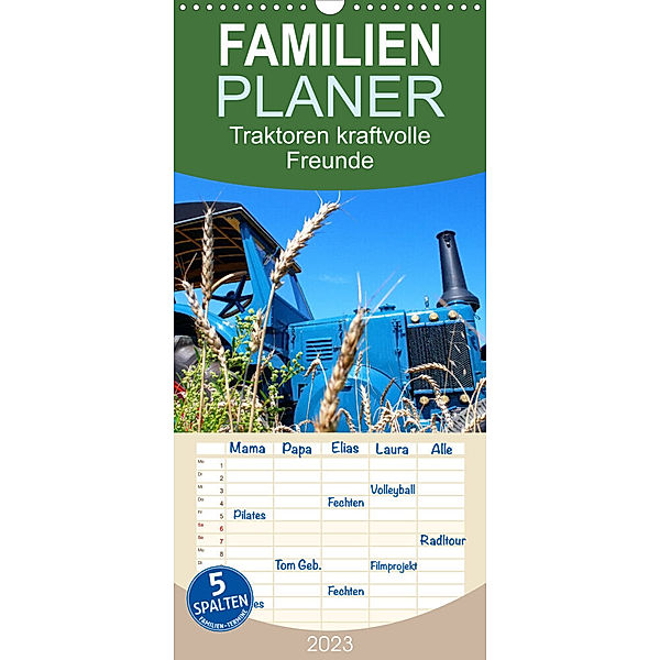 Familienplaner Traktoren kraftvolle Freunde (Wandkalender 2023 , 21 cm x 45 cm, hoch), Ingo Laue