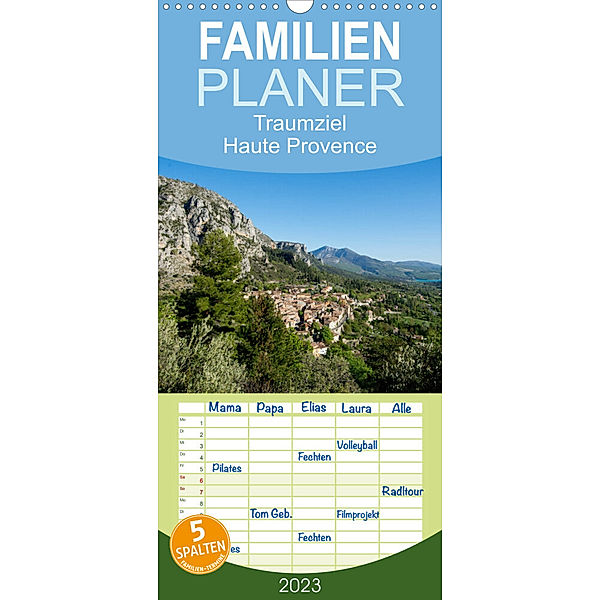 Familienplaner Traumziel Haute Provence (Wandkalender 2023 , 21 cm x 45 cm, hoch), Tanja Voigt