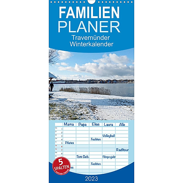 Familienplaner Travemünder Winterkalender (Wandkalender 2023 , 21 cm x 45 cm, hoch), Helge Normann