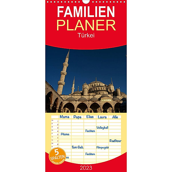Familienplaner Türkei (Wandkalender 2023 , 21 cm x 45 cm, hoch), Jens Helmstedt