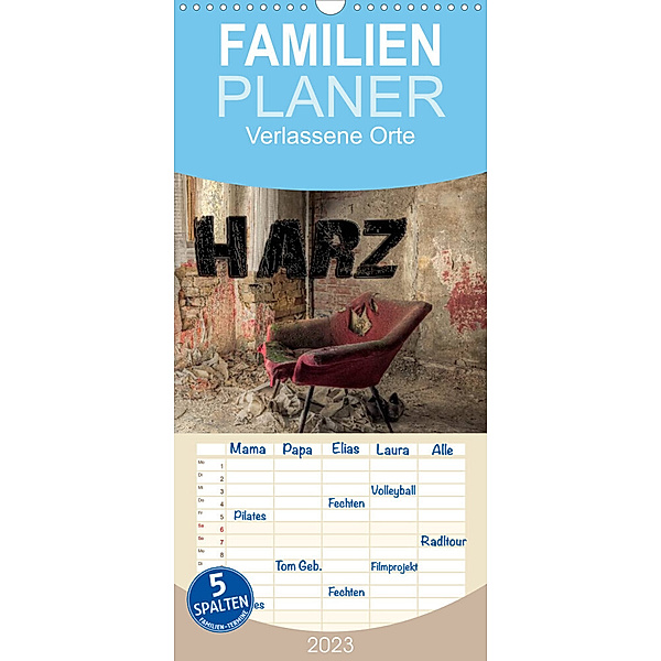 Familienplaner Verlassene Orte im Harz (Wandkalender 2023 , 21 cm x 45 cm, hoch), Carina Buchspies