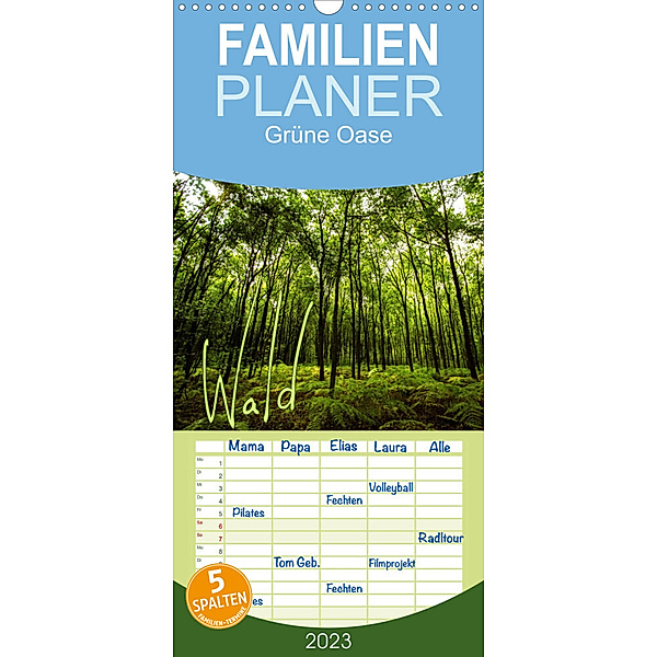 Familienplaner Wald (Wandkalender 2023 , 21 cm x 45 cm, hoch), Frauke Gimpel