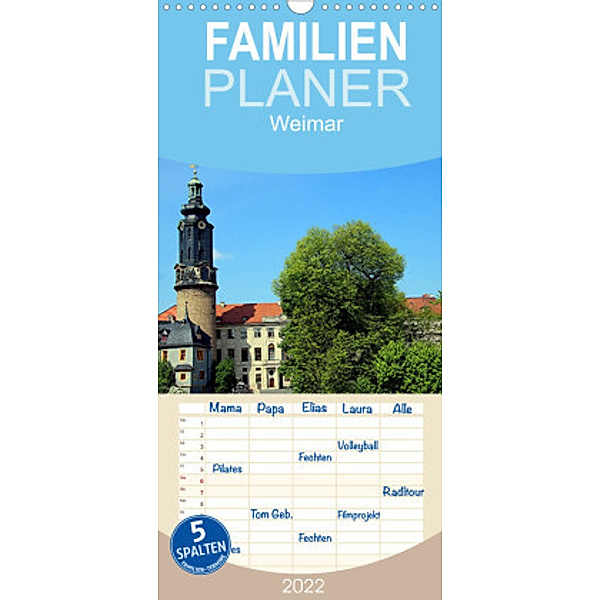 Familienplaner Weimar 2022 (Wandkalender 2022 , 21 cm x 45 cm, hoch), Bernd Witkowski