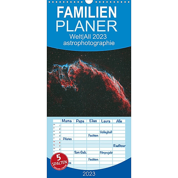 Familienplaner Welt All 2023 astrophotographie (Wandkalender 2023 , 21 cm x 45 cm, hoch), David Schediwy