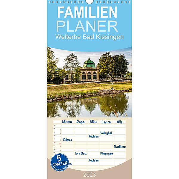 Familienplaner Welterbe Bad Kissingen (Wandkalender 2023 , 21 cm x 45 cm, hoch), Georg T. Berg